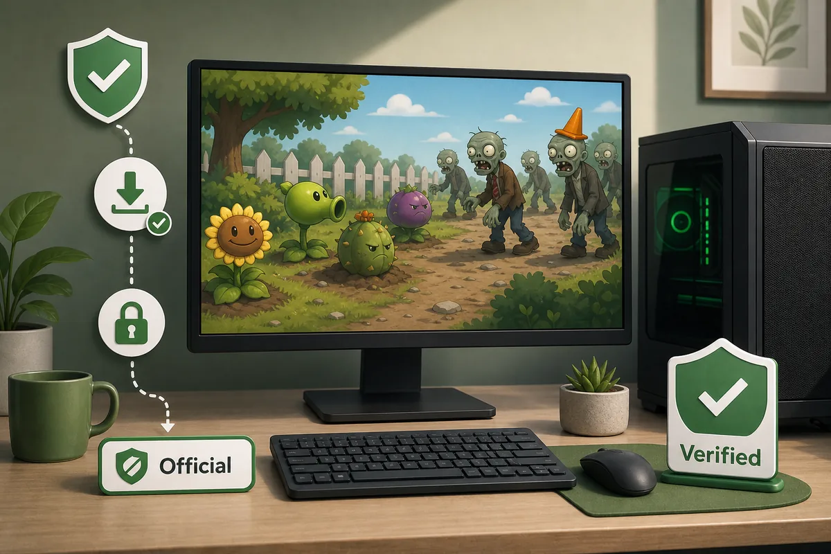 Redaktionelle Illustration zum offiziellen Garden-Warfare-PC-Downloadweg
