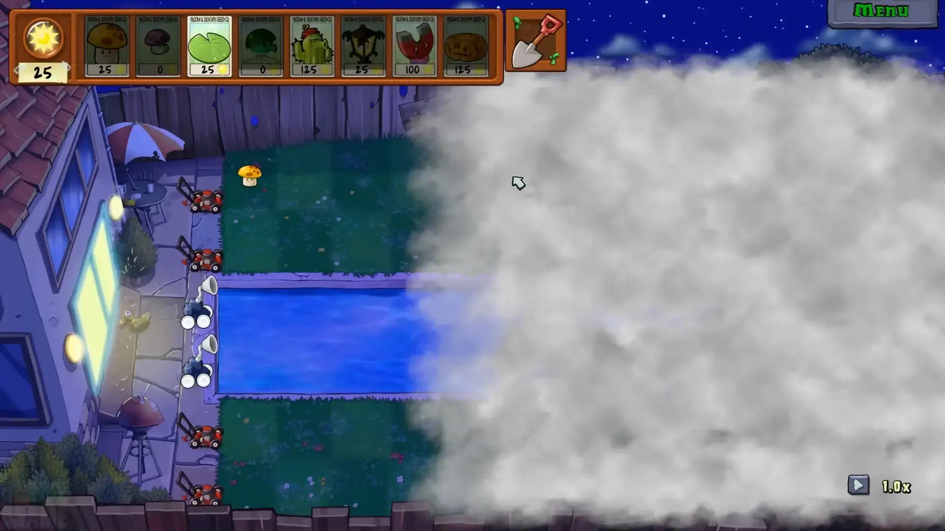 Gameplay di Plants vs Zombies APK mod con sole illimitato e posizionamento strategico contro ondate di zombi