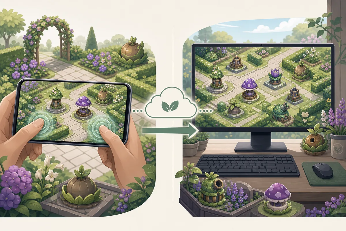 Comparación editorial entre Android táctil y emulador en PC