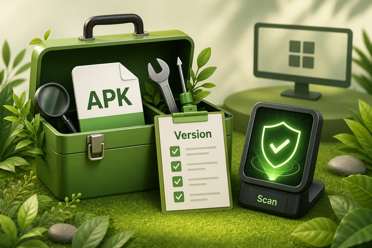 Illustrazione sicurezza PvZ 2 Mod APK con APK versione e scansione